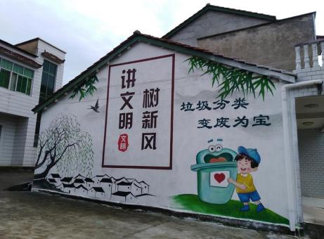 长武墙绘是现在流行的墙体广告