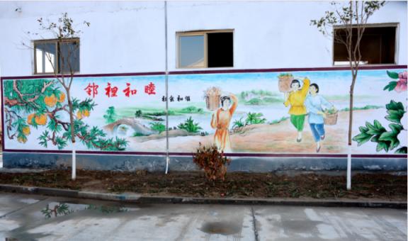 长武乡镇文化墙 乡风文明焕发新活力