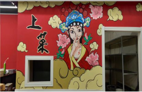 长武墙体彩绘的发展和应用