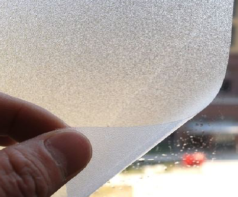 长武玻璃门外面粘广告用什么材料好？